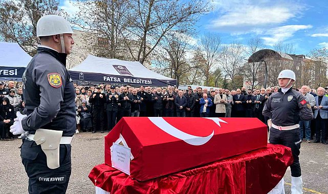 Vefat eden polis memuru törenle uğurlandı