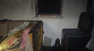 Villanın müştemilatında çıkan yangın söndürüldü