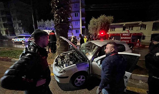 Yağışın neden olduğu kaza ucuz atlatıldı