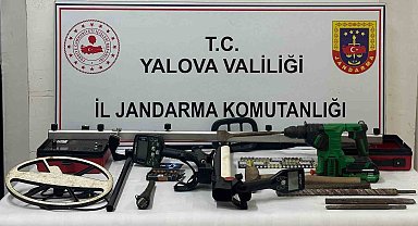 Yalova'da 5 defineci suçüstü yakalandı