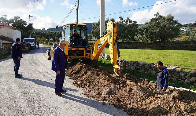 Yatağan Bencik Mahallesi'ndeki içme suyu hattı yenileniyor