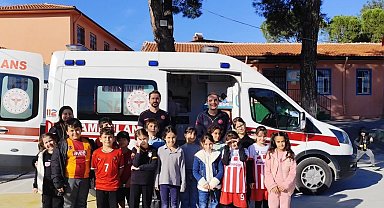 Yatağan'da öğrencilere acil sağlık hizmetleri tanıtıldı
