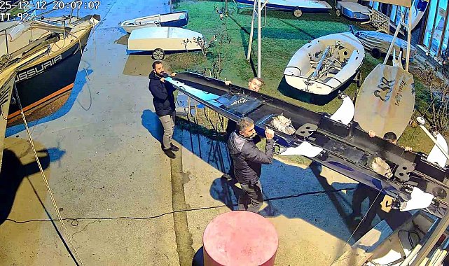 Yelken kulübüne kaçak tekne operasyonu