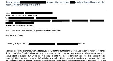 Yeni Epstein belgeleri yayınlandı: Trump, Epstein'ın özel jetinde defalarca uçmuş