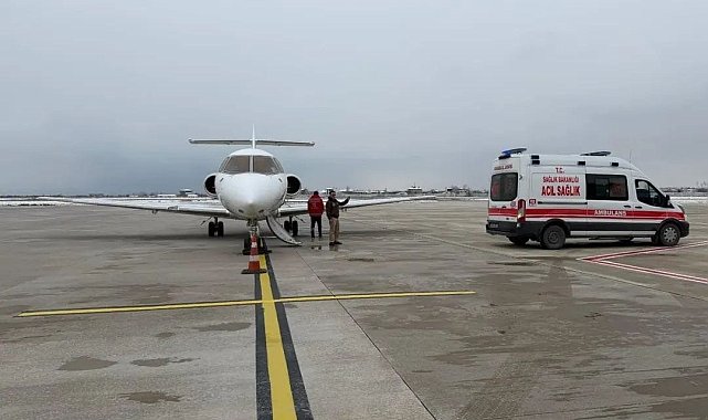 Yenidoğan bebek uçak ambulansla Konya'ya sevk edildi