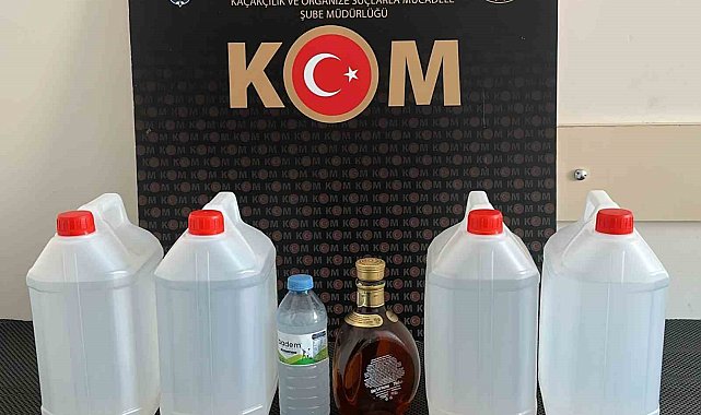Yılbaşı öncesi kaçak alkol operasyonu: 20 litre etil alkol ele geçirildi