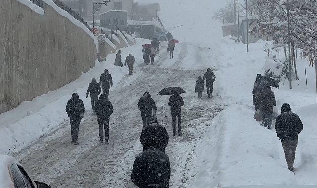 Yüksekova'da beyaz esaret: Vatandaşlar araçlarını bırakıp yürüdü