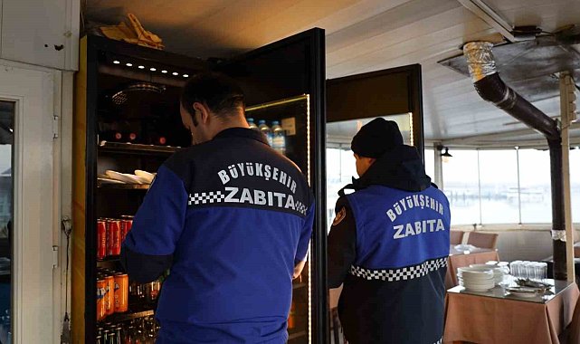 Zabıtadan balıkçı teknelerine yılbaşı denetimi