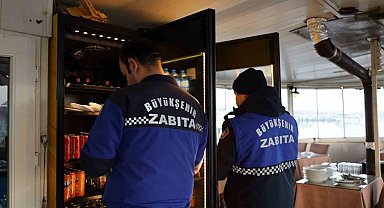 Zabıtadan balıkçı teknelerine yılbaşı denetimi