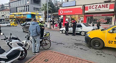 Zonguldak'ın Ereğli ilçesinde modifiyeli araçlara yönelik geniş çaplı denetim