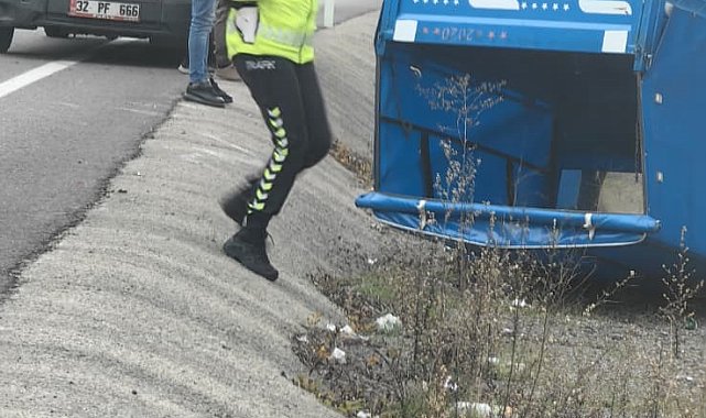 Zonguldak'ta patpat ile ticari araç çarpıştı