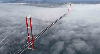 1915 Çanakkale Köprüsü sisler içinde mest etti