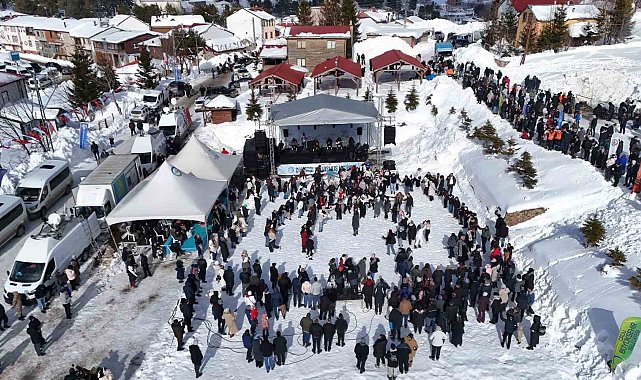 2 bin rakımlı yaylada renkli kış festivali