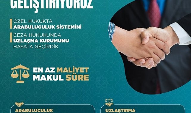 Adalet Bakanı Tunç: "2025 yılında arabuluculuk ile 1 milyon 124 bin 200 dosyada uzlaştırma sağlandı"