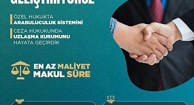 Adalet Bakanı Tunç: "2025 yılında arabuluculuk ile 1 milyon 124 bin 200 dosyada uzlaştırma sağlandı"