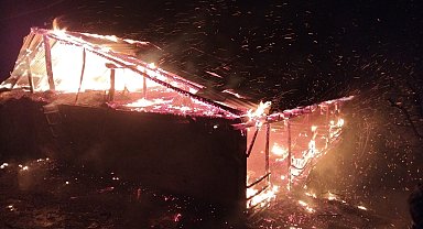 Adana'da yangın: Ev ve ahır küle döndü