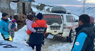 AFAD koordinasyonunda Onikişubat'ta zorlu kış şartlarında hayati müdahale