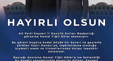 Ak Parti Kayseri İl Gençlik Kolları Başkanı Kemal Yiğit Güler oldu