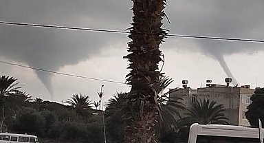 Akdeniz'de çifte hortum