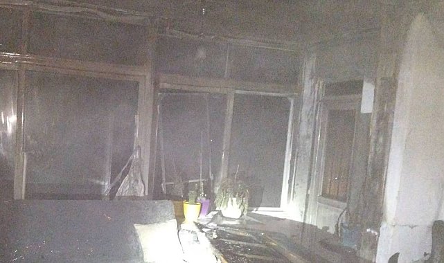 Alanya'da müstakil evde çıkan yangın itfaiye ekiplerince söndürüldü
