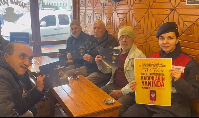 Alaplı'da jandarmadan kadına şiddete karşı tek dokunuş