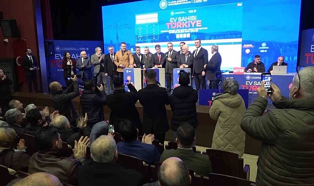 Amasya'da 2 bin 601 sosyal konutun kura çekimi yapıldı