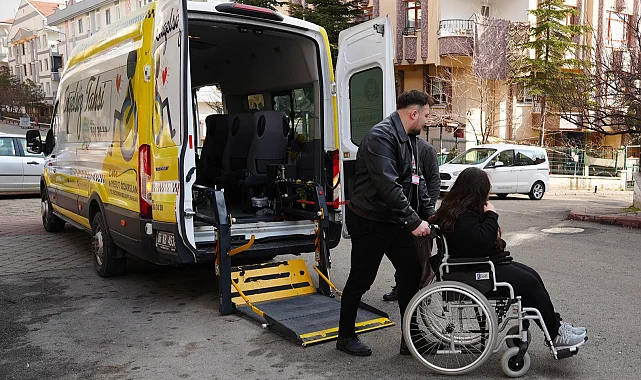 Ankara Keçiören'de engelsiz ulaşım hizmeti