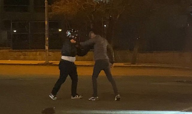 Ankara'da trafikteki kavga kamerada