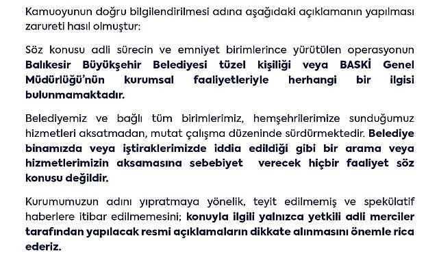 Balıkesir'de imar yolsuzluğu iddiası: 4 gözaltı