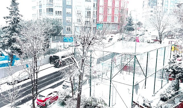 Beşiktaş karla kaplandı