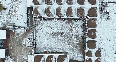 Beyazla tarihin buluşması eşsiz manzara oluşturdu