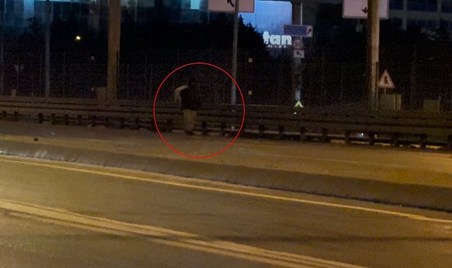 Beylikdüzü E-5'te tehlikeli yürüyüş
