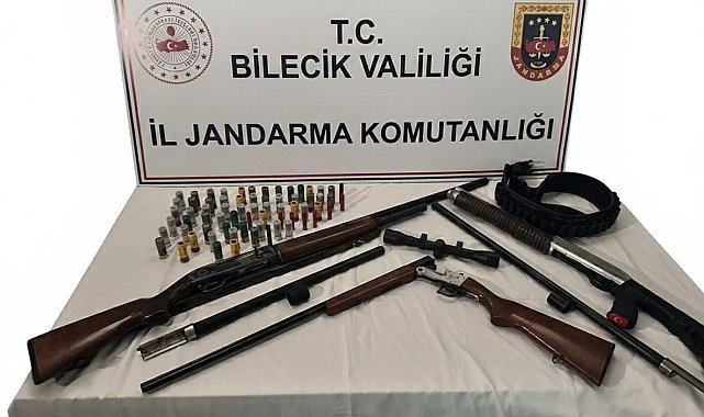 Bilecik'te ruhsatsız av tüfeklerine 24 bin 585 TL ceza