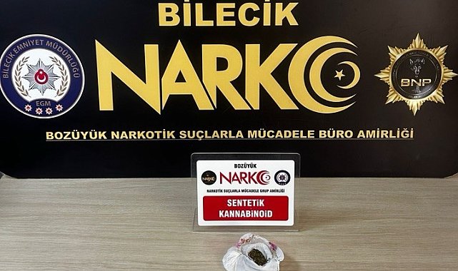 Bilecik'te uyuşturucu operasyonu: 1 gözaltı