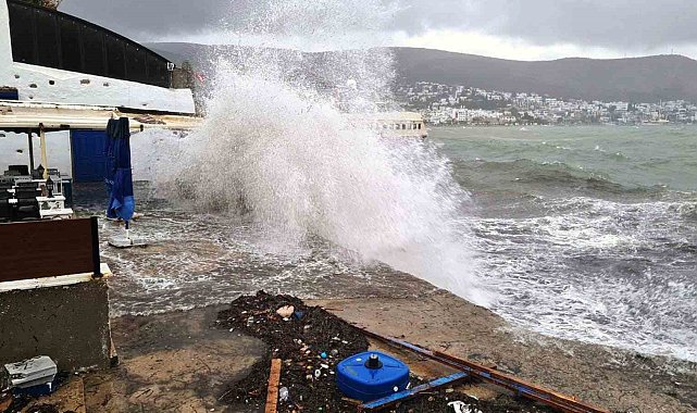 Bodrum-Kaş arası denizlerde fırtına uyarısı