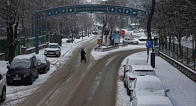 Bolu'da kar yağışı sürüyor: Kış güzelliği havadan görüntülendi