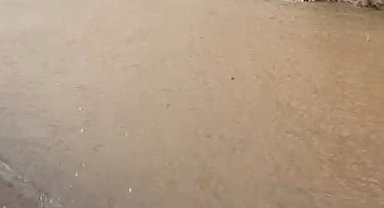 Bozcaada'da sokaklar göle döndü