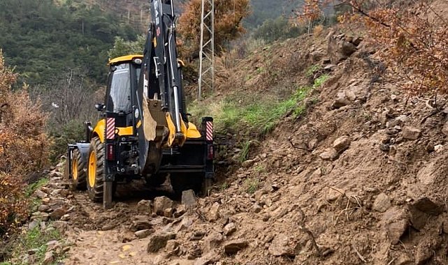 Bozdoğan'da yağış sonrası ekipler sahada