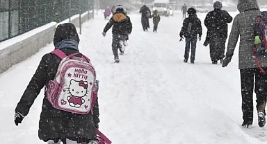 Bursa'da eğitime kar engeli