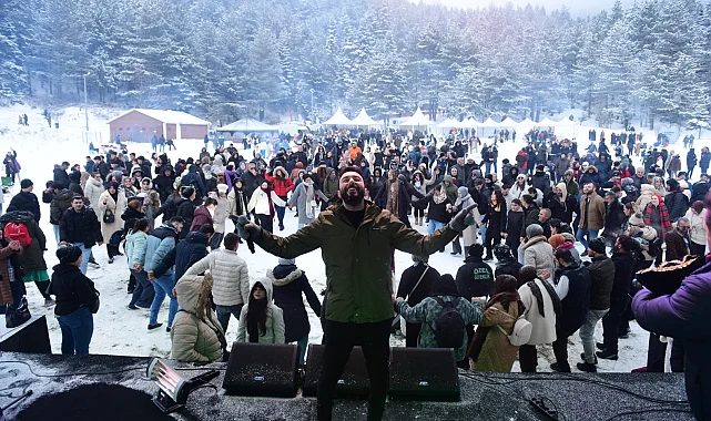 Bursa Kestel'de Alaçam kar festivali