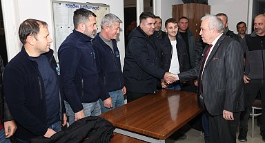 Bursa Nilüfer'de Başkan Şadi Özdemir'den karla mücadele ekiplerine teşekkür