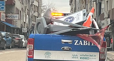 Bursa Nilüfer'de kaldırımlar işgallerden arındırılıyor