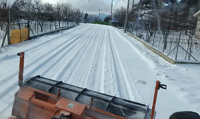 Bursa Osmangazi'nin yüksek kesimlerinde kar nöbeti