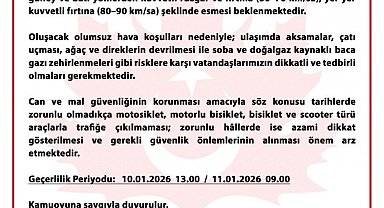 Bursa Valiliği'nden peş peşe uyarılar