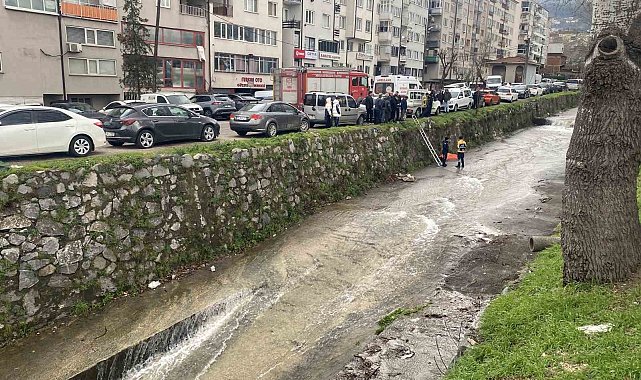 Bursa'da dereye düşen şahıs hayatını kaybetti