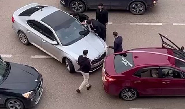 Bursa'da düğün konvoyunda gerginlik