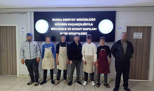 Bursa'da kaçak işçi operasyonu: 5'i çocuk 5 yabancı uyruklu şahıs yakalandı