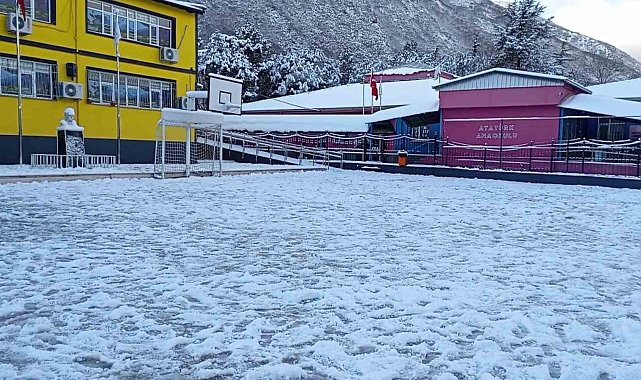 Bursa'da kar yağışı eğitimi de etkiledi
