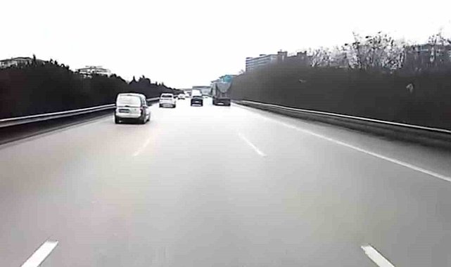 Bursa'da otoyolda facianın eşiğinden dönüldü