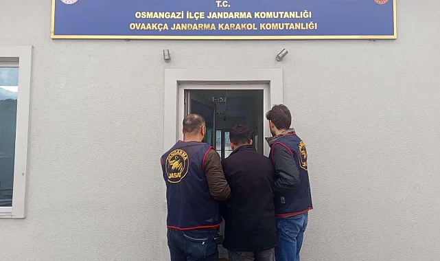 Bursa'da hapis cezası firarisini Jandarma yakaladı